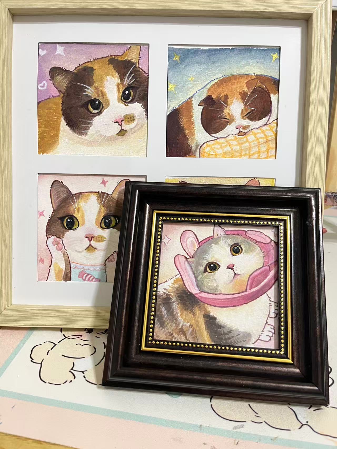 Custom Pet Portrait – Handcrafted Watercolor Art